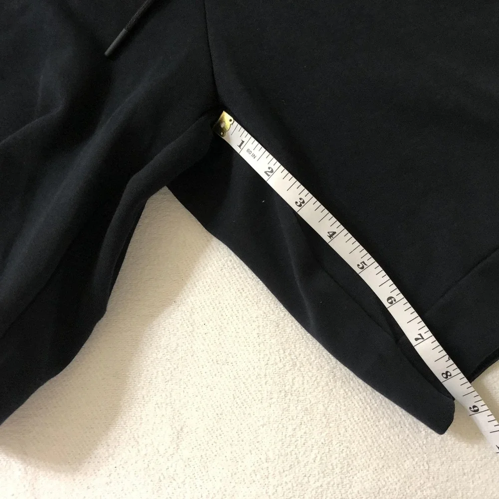 Nike Shorts Mens Large Black Fleece Sweat 9 Inseam Zip Pocket Gym 805160-010